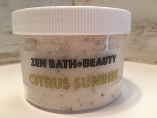 New! CITRUS SUNRISE MOISTURIZING BODY SCRUB WITH COCONUT + CITRUS FRUIT