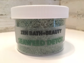 New! GREEN DETOX MOISTURIZING BODY SCRUB WITH SEAWEED + SPIRULINA + PEPPERMINT